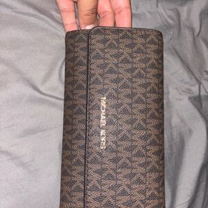 Michael Kors Dark Brown Monogram Wallet